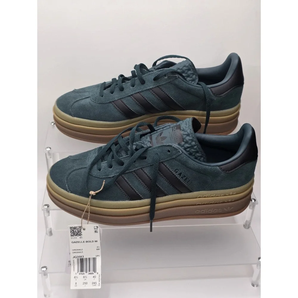 adidas Gazelle Bold Aurora Ivy Gum W Size 8 Green And Black